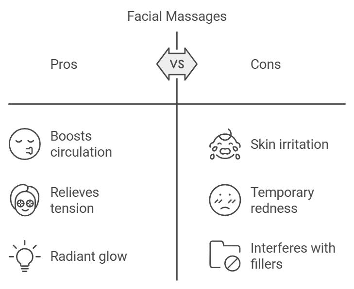 Pros and Cons of face massages