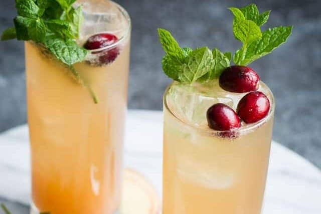 Grapefruit Ginger Spritzer from Lauren Caris Cooks