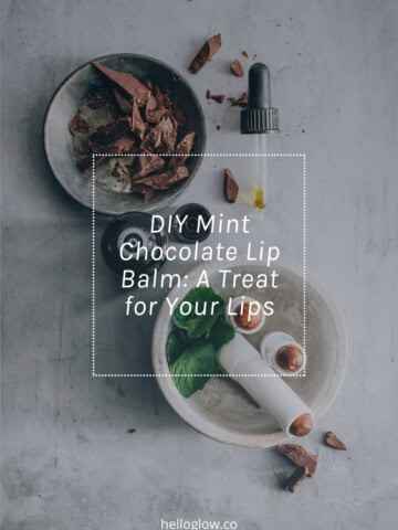 Chocolate mint lip balm DIY