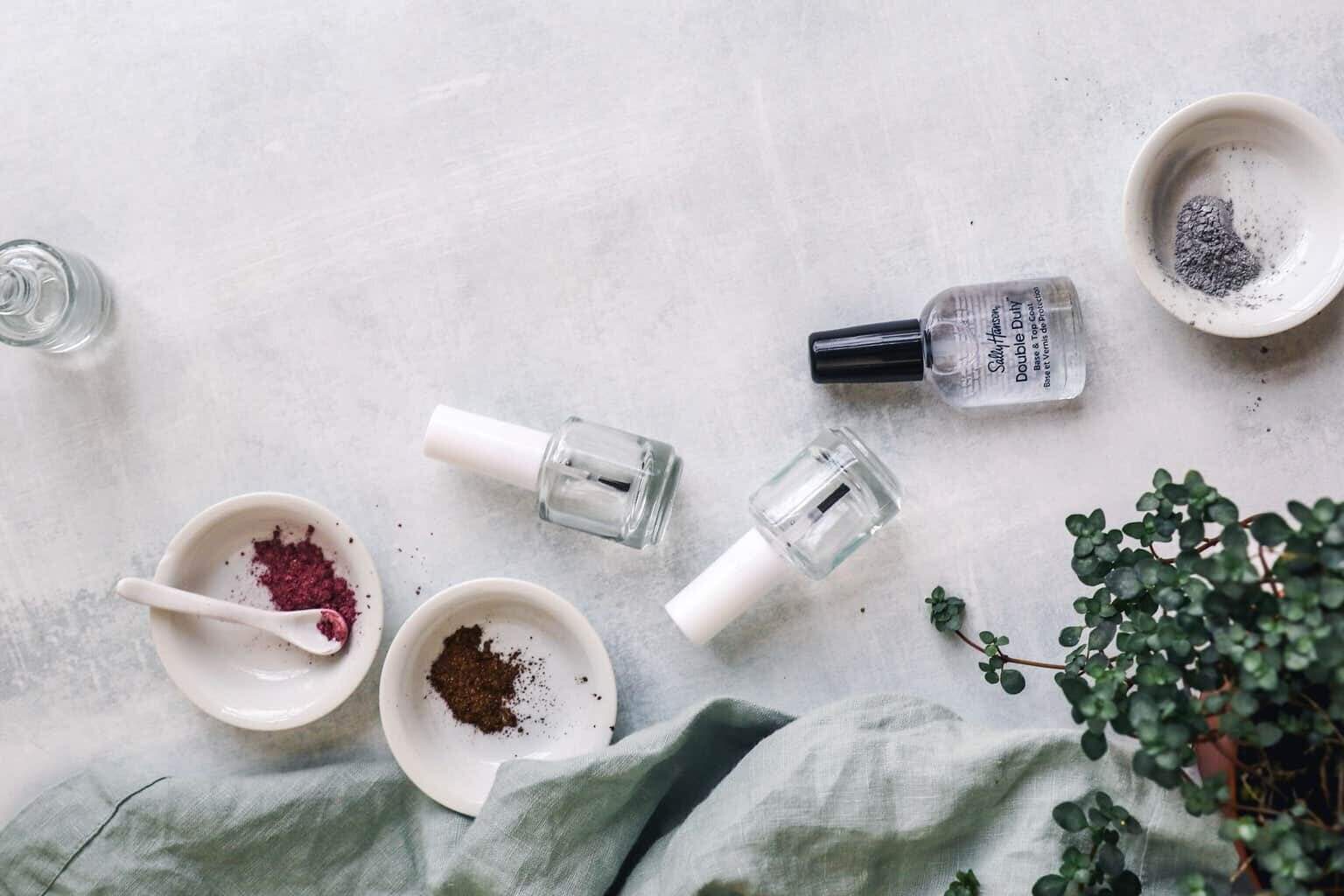 Ingredients for making your own nail polish colors