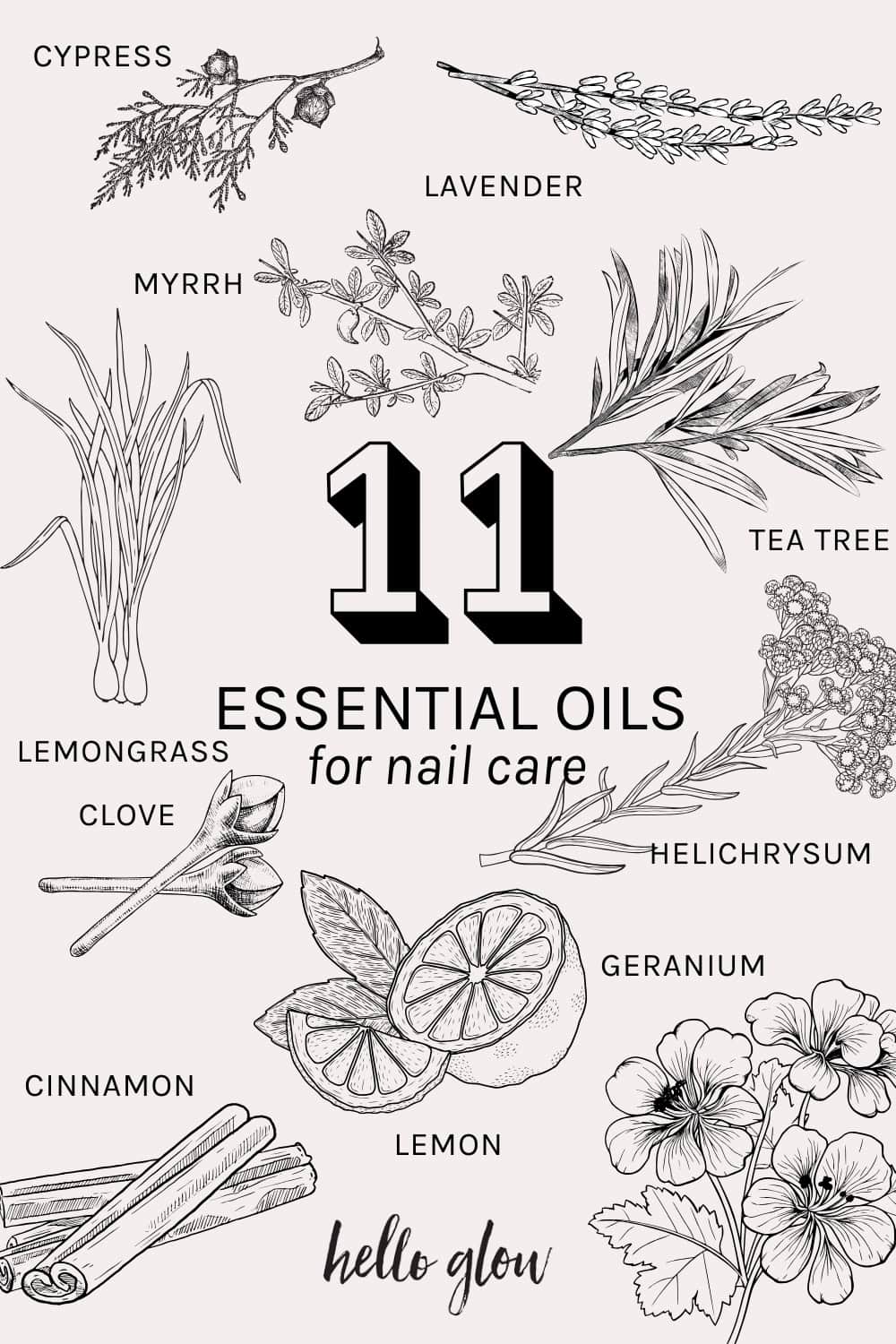 11 essential oils for nail care